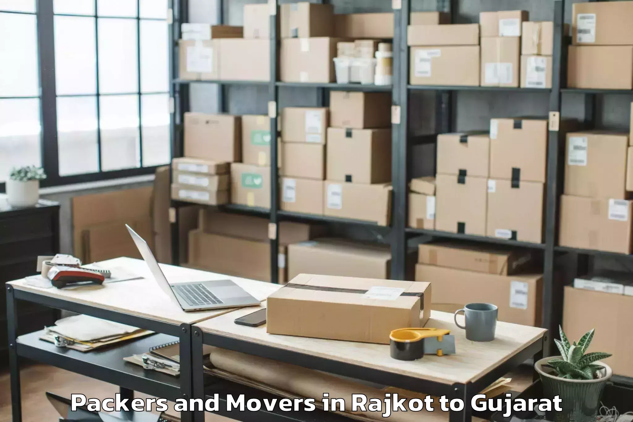 Professional Rajkot to Vansda Packers And Movers